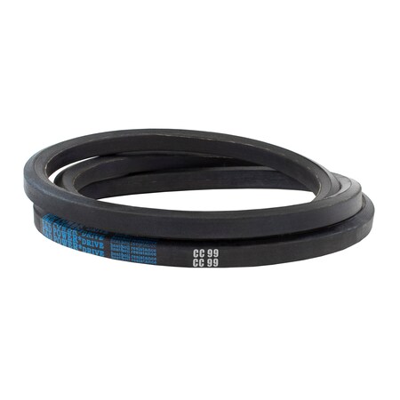 D&D CC99 Double-Sided V-Belt, 105 2/5 in Outside Length, 7/8 in Top Width, 23/32 in Thickness, 1 Ribs CC99